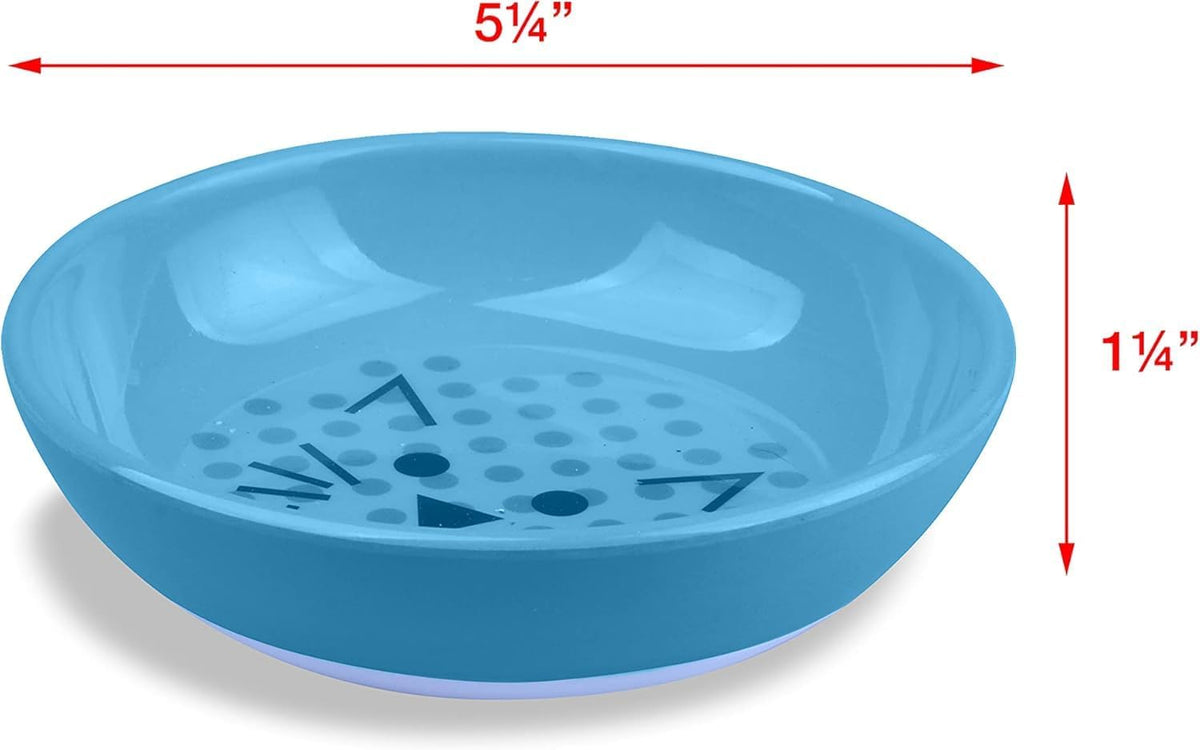 Van Ness ECOWARE Cat Dish, 8 Ounce, Assorted Colors, Pacific Blue, Single Dish (ECW20)