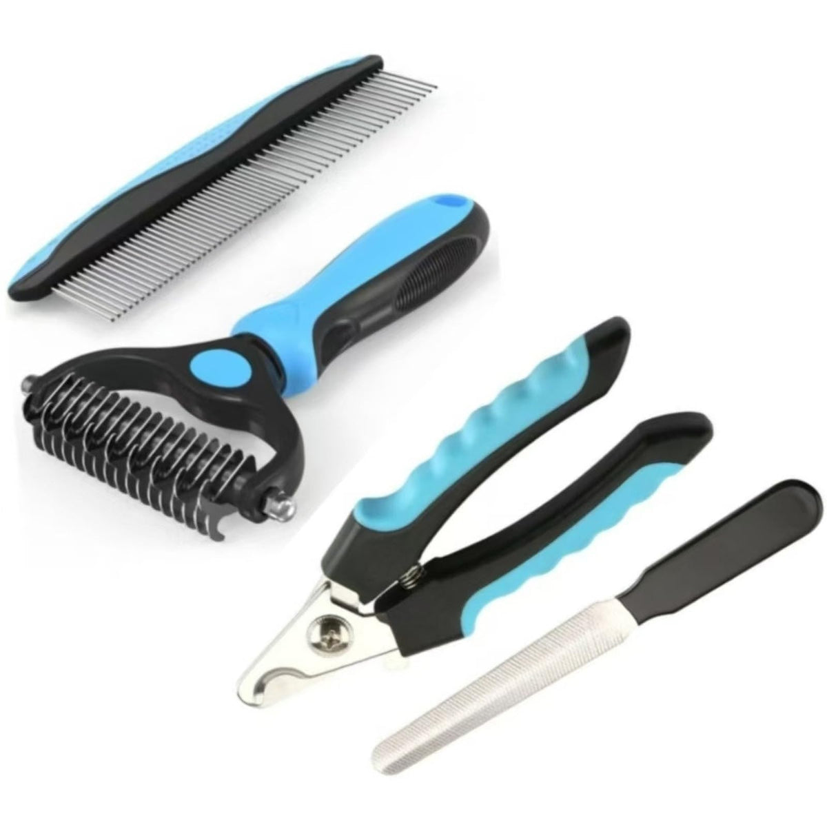 4 PCS Dog and Cat Grooming Kit Pet undercoat rake for dogs cat