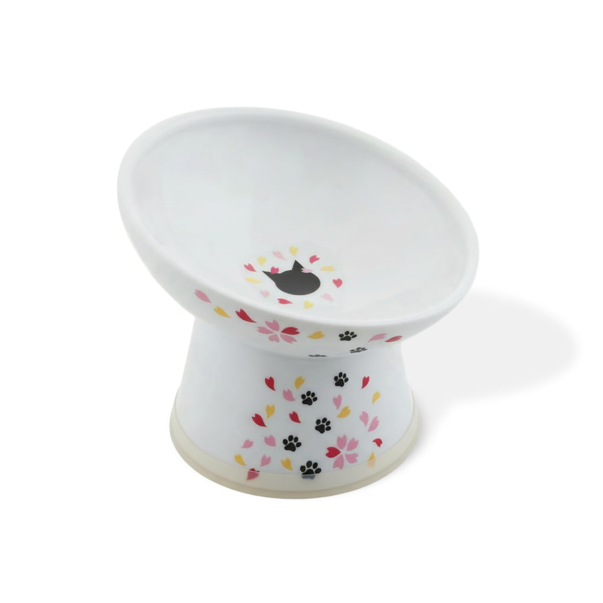 Necoichi Ceramic Extra-Wide Elevated Cat Food Bowl (Cat, Extra Wide)