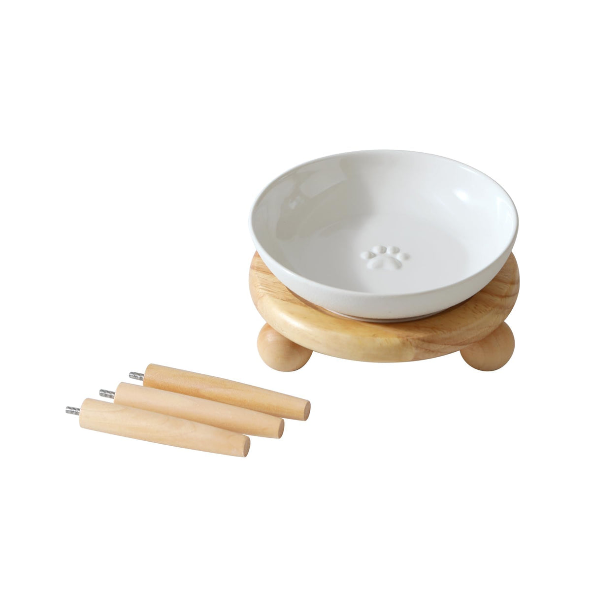 Havniva Ceramic Cat Bowls, Shallow Cat Dishes, Cat Food Plate Set of 3