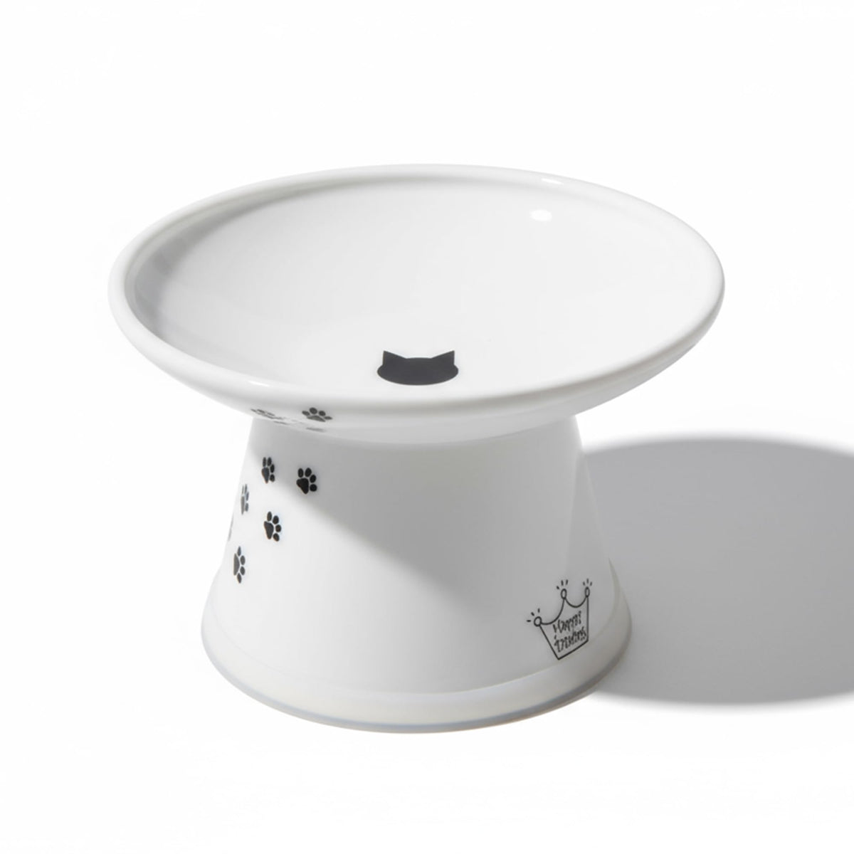 Necoichi Ceramic Extra-Wide Elevated Cat Food Bowl (Cat, Extra Wide)