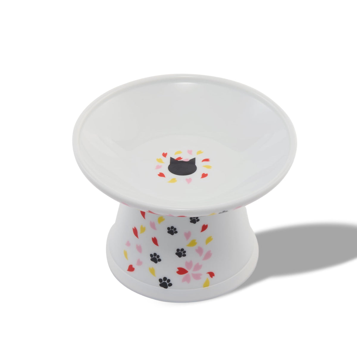 Necoichi Ceramic Extra-Wide Elevated Cat Food Bowl (Cat, Extra Wide)