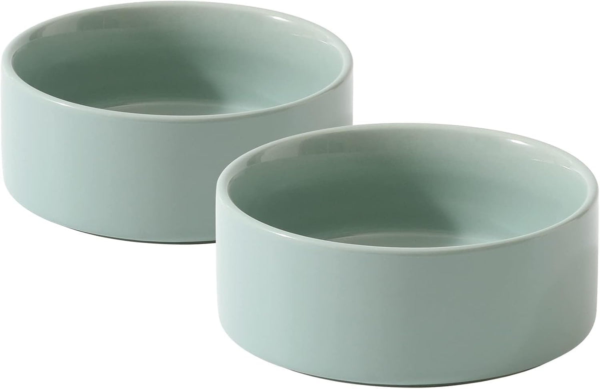 Havniva Cat Bowls Set of Two, 5.1” Ceramic Cat Food Bowls, Cat Water Bowl