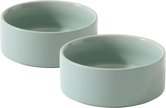 Havniva Cat Bowls Set of Two, 5.1” Ceramic Cat Food Bowls, Cat Water Bowl