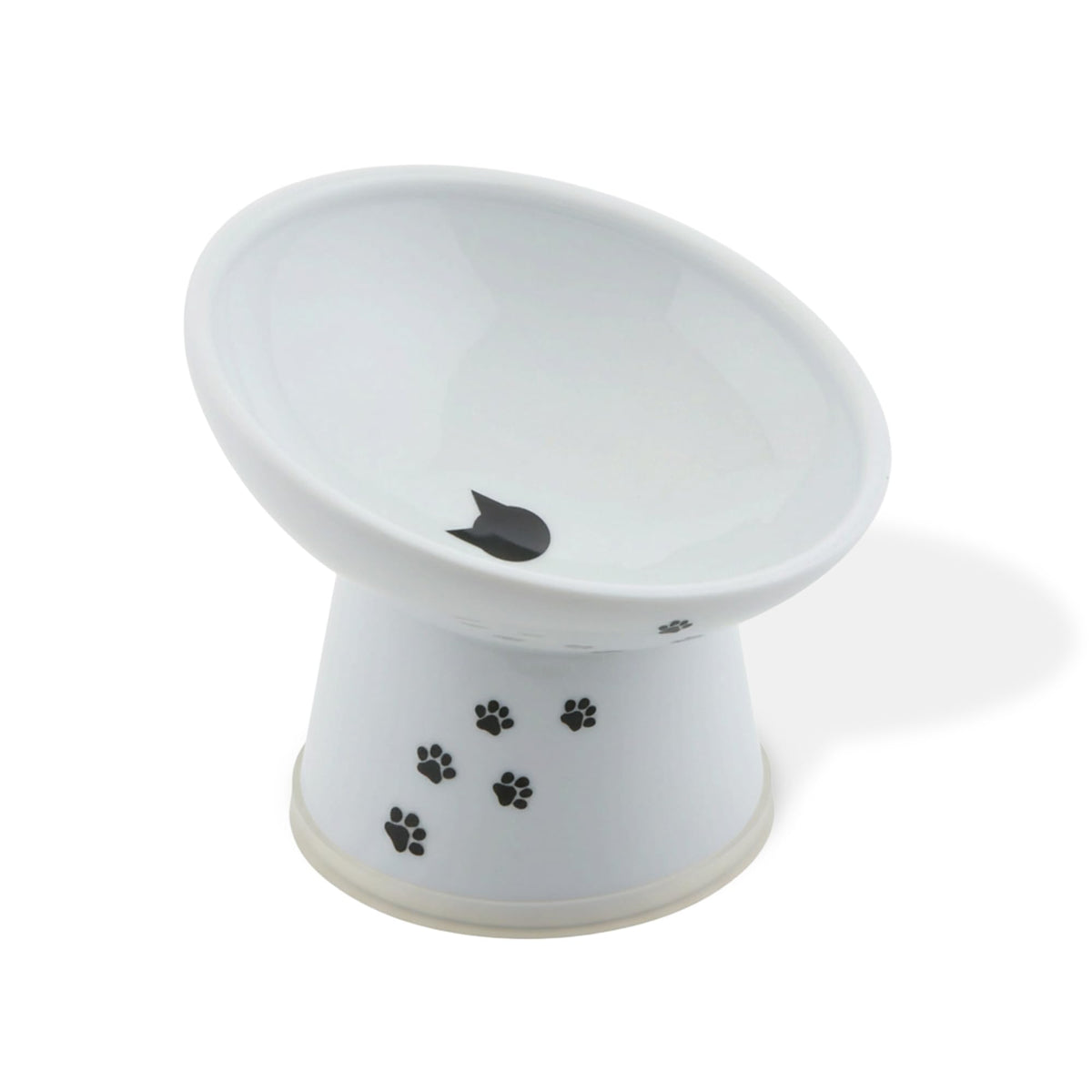 Necoichi Ceramic Extra-Wide Elevated Cat Food Bowl (Cat, Extra Wide)