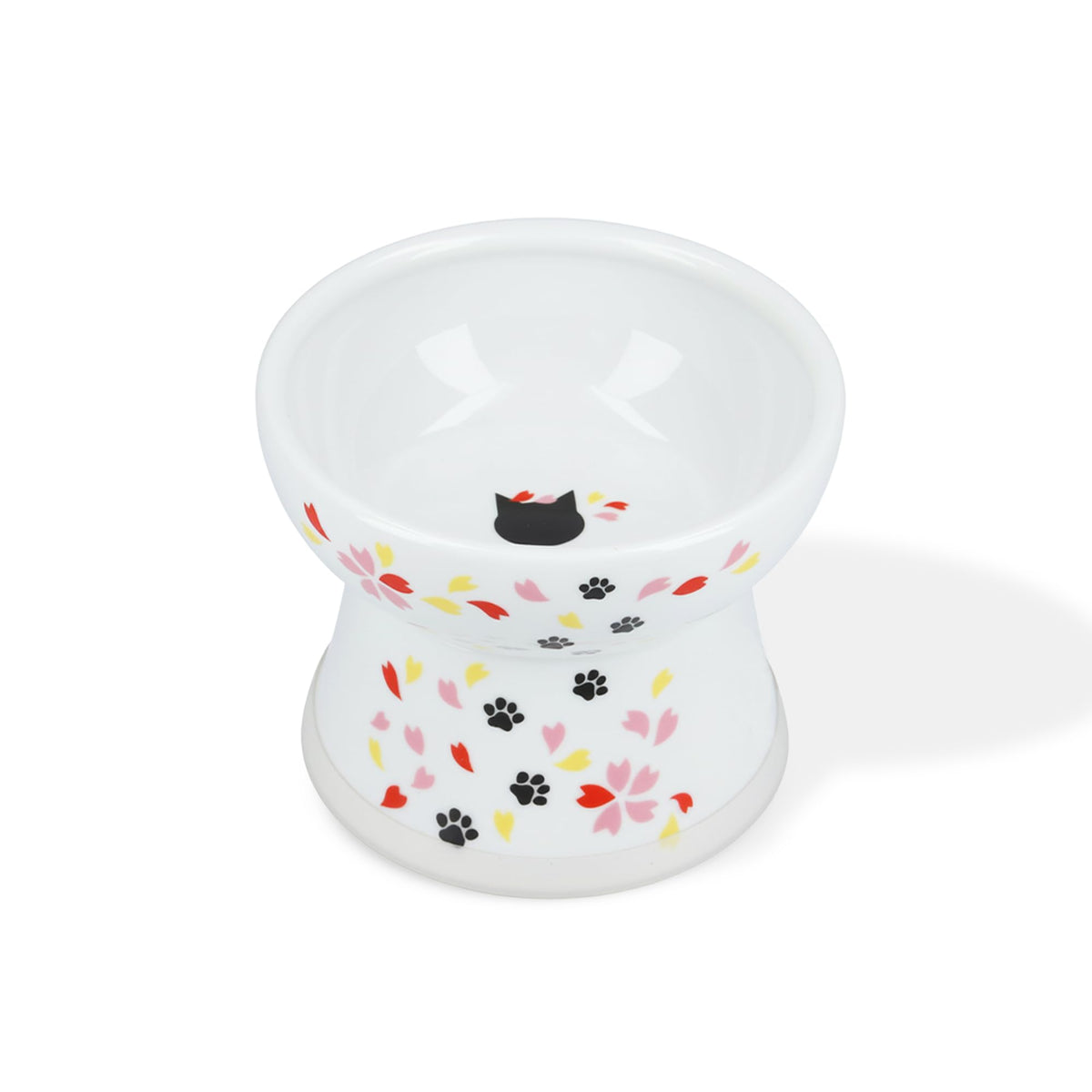 Necoichi Ceramic Extra-Wide Elevated Cat Food Bowl (Cat, Extra Wide)