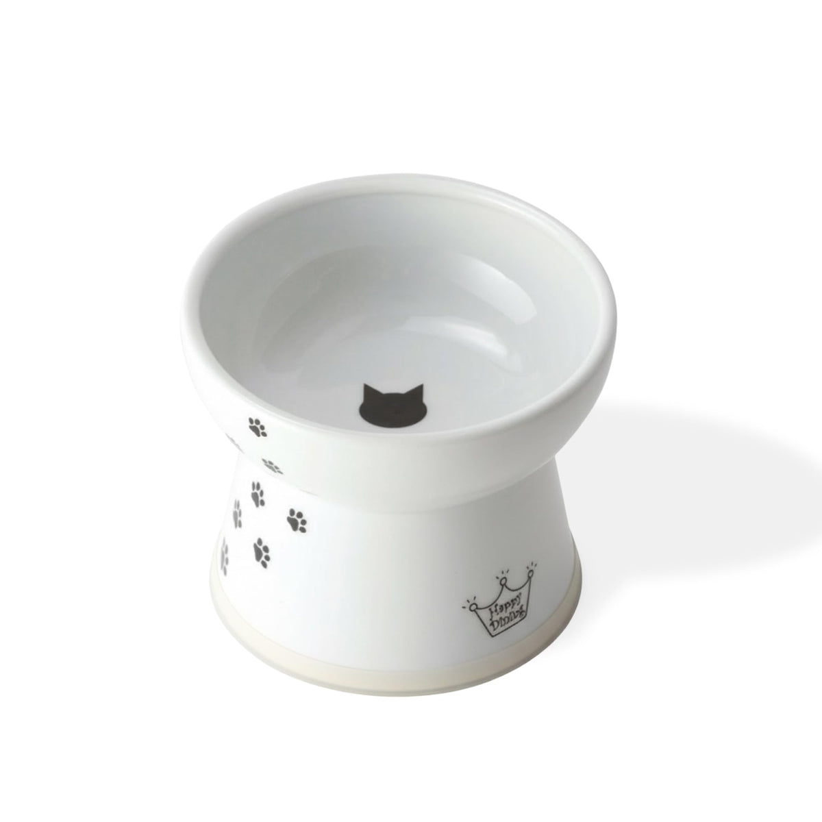 Necoichi Ceramic Extra-Wide Elevated Cat Food Bowl (Cat, Extra Wide)