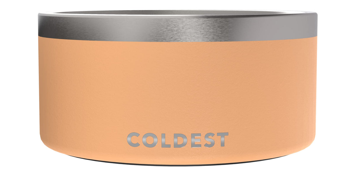 Coldest Dog Bowl - Anti Rust Metal, Non Slip, 3 Layers Insulated Stainless Steel Dog Bowls - Spill Proof & Heavy Duty - Water Bowl for Dogs, Cats & Pets, Dish Washer Safe (21 oz, Stealth Black)