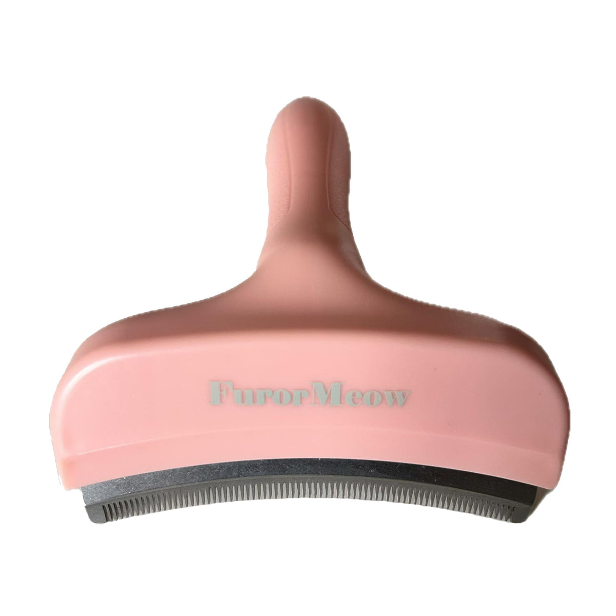 Pet Deshedding Tool with Curve Blade, Cat Grooming Brush, Tight V-shaped Teeth Shedding Comb for Cats and Dogs (Green, Small)
