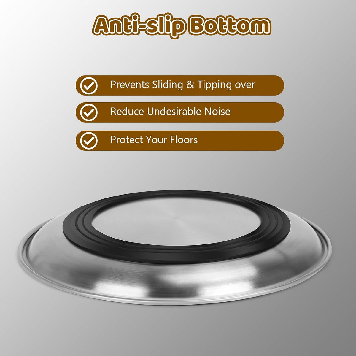 4 Pack Stainless Steel Plates Cat Bowls, 6.7" 13oz Shallow Cat Wet Food Bowl, Whisker Friendly Cat Plates with Non-Slip Bottom, Cute Wide Flat Bowl Cat Kitten Small Dog Metal Dishes for Indoor Feeding