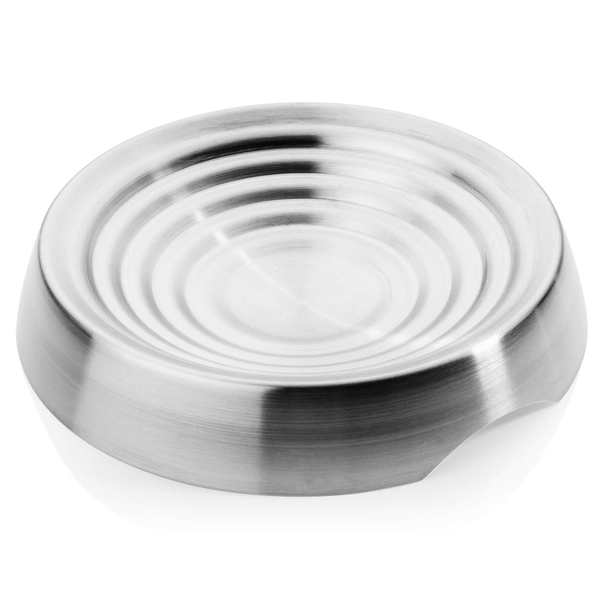 CatGuru Cat Bowls, Whisker Friendly Food Bowl for Indoor Cats, Reliefs Whisker Fatigue, Wide Kitten Dish, Non Slip Pet Dishes, Shallow Pet Plates (Marshmallow, (Pack of 2))