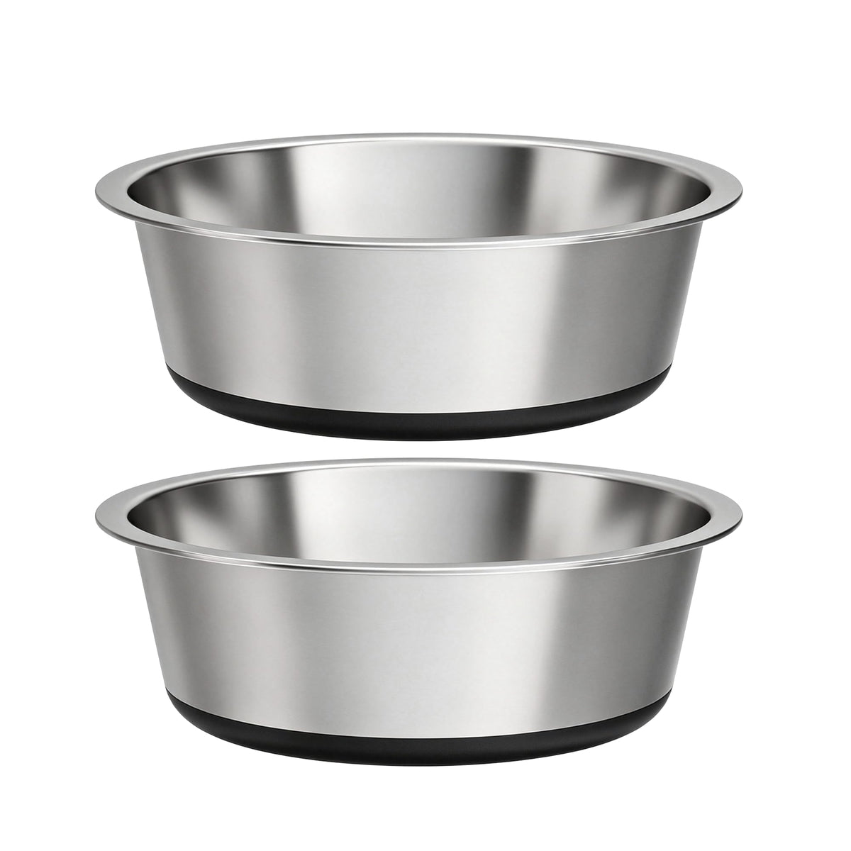 Stainless Steel Dog Bowls, 3.8 Cup, 2 Pack, Non-Slip & Durable