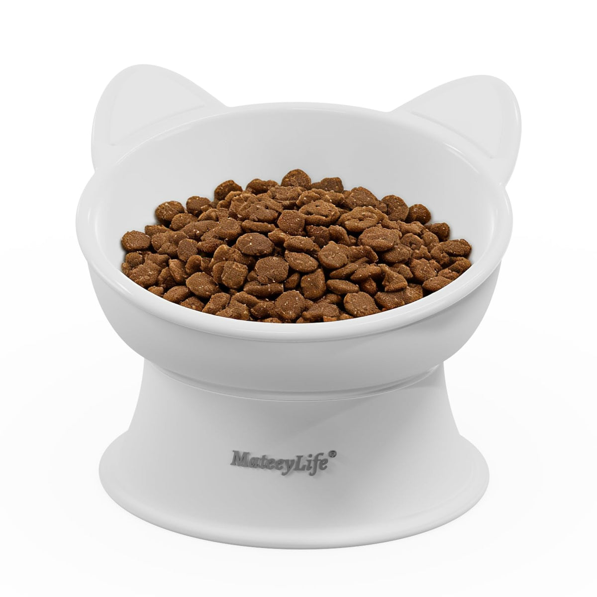 MateeyLife 2 Pack Elevated Cat Food Bowls for Indoor Cats & Kittens