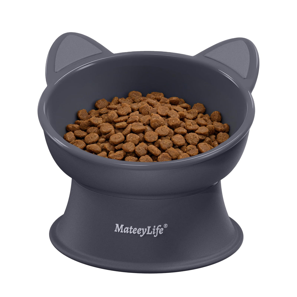 MateeyLife 2 Pack Elevated Cat Food Bowls for Indoor Cats & Kittens