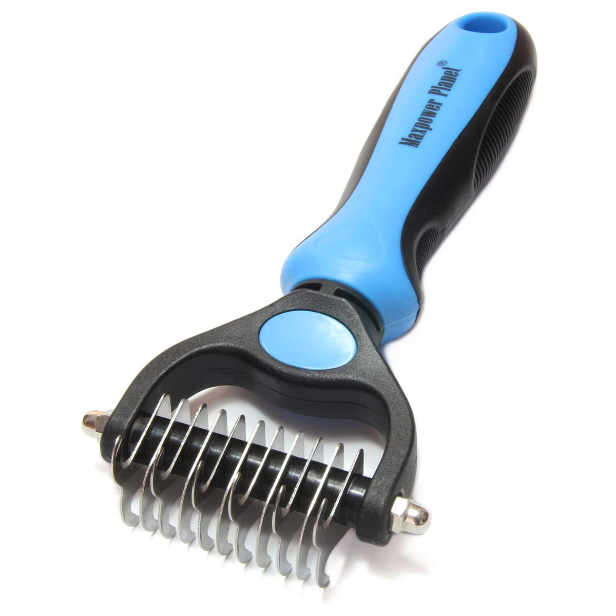 Maxpower Planet Dog Grooming Rake, Deshedding Undercoat Brush, Dogs & Cats
