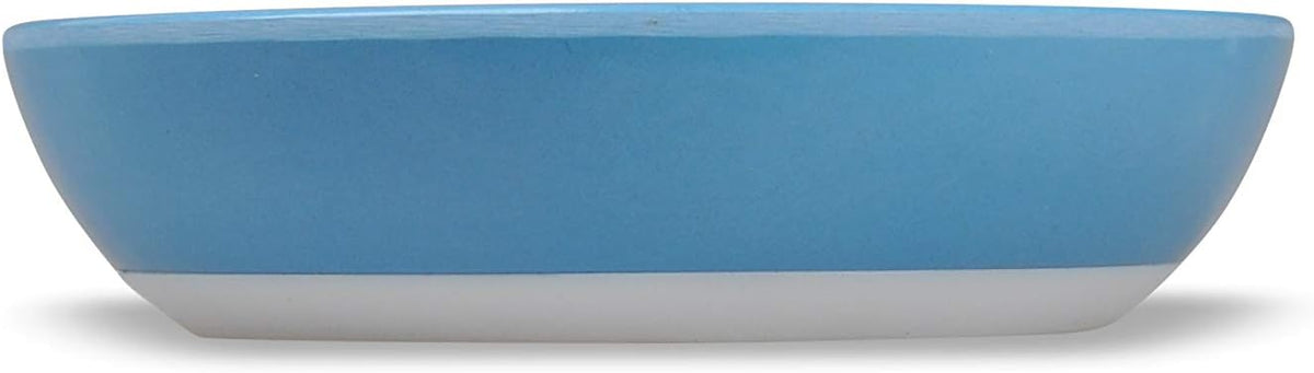 Van Ness ECOWARE Cat Dish, 8 Ounce, Assorted Colors, Pacific Blue, Single Dish (ECW20)