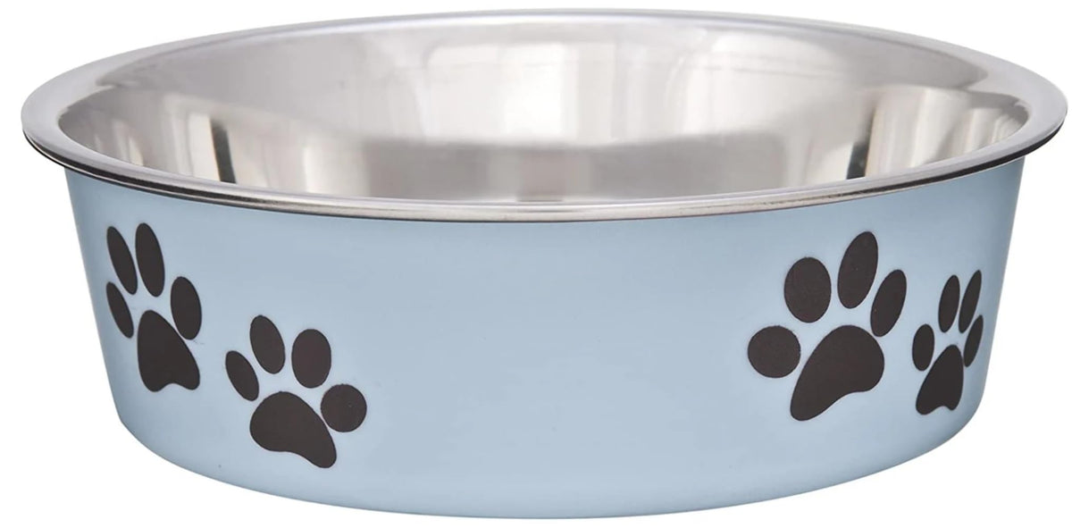 Loving Pets Bella Dog Bowls- Stainless Steel Dog & Cat Bowls - Spill Proof Dog Food Bowl, Cat Bowl, Puppy Essentials & Pet Supplies Great for Home & Travel (Medium 20-35 lbs, Espresso)