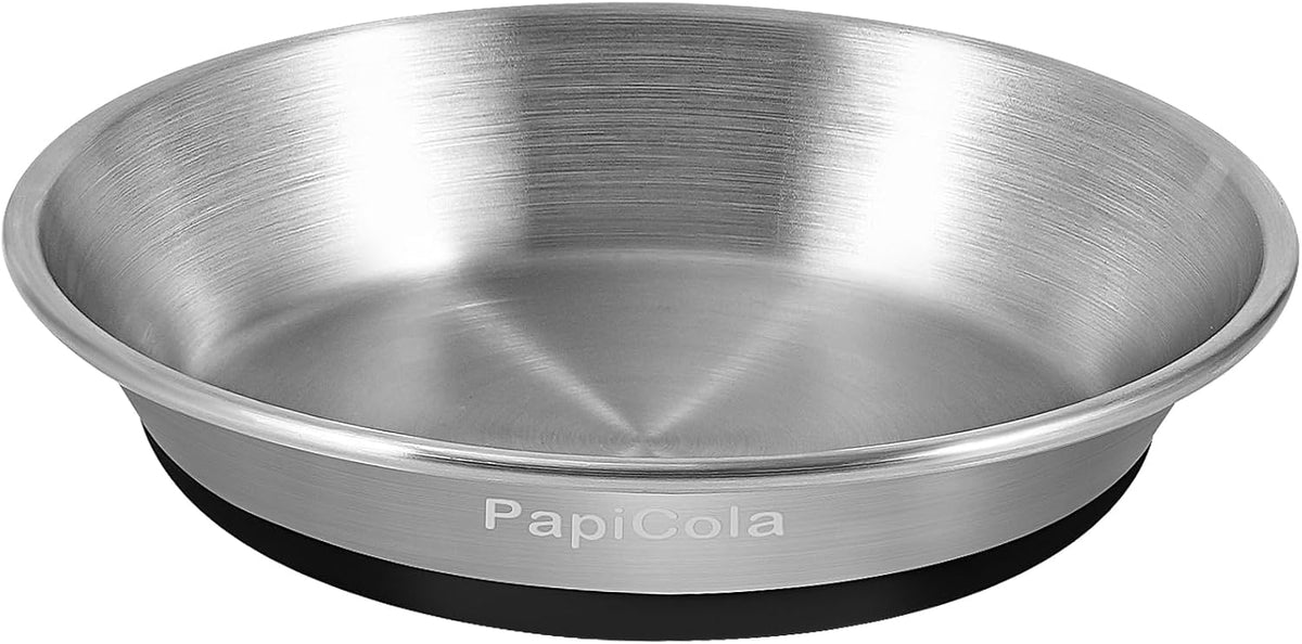 Stainless Steel Cat Bowl 1PC, Non-Slip cat Food Dish, Metal Cat Bowl