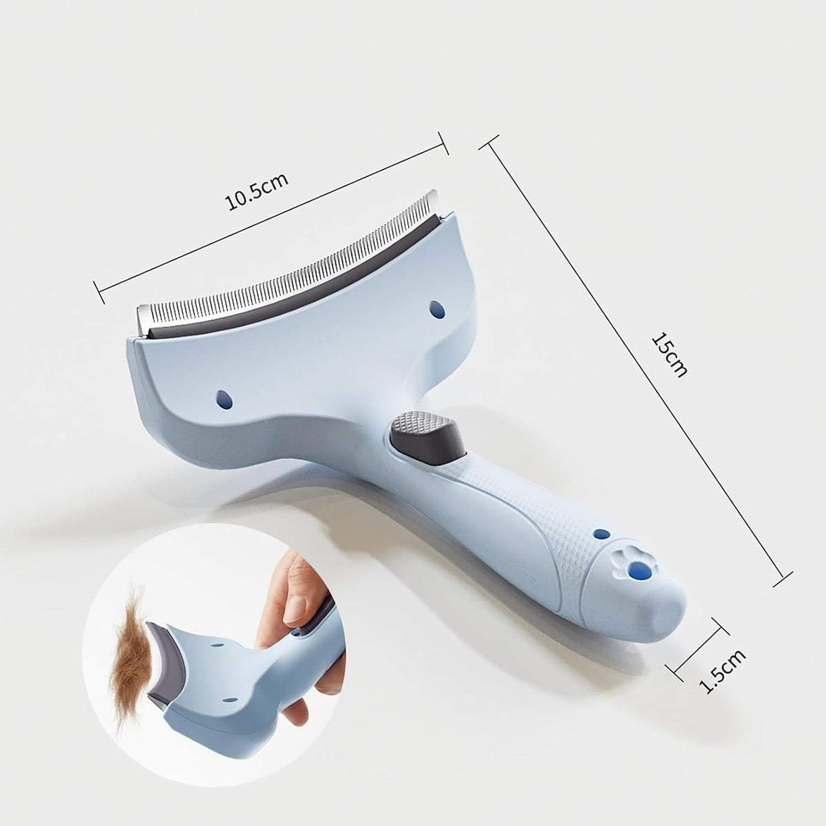 Pet Deshedding Brush, Grooming Tool for Dogs & Cats