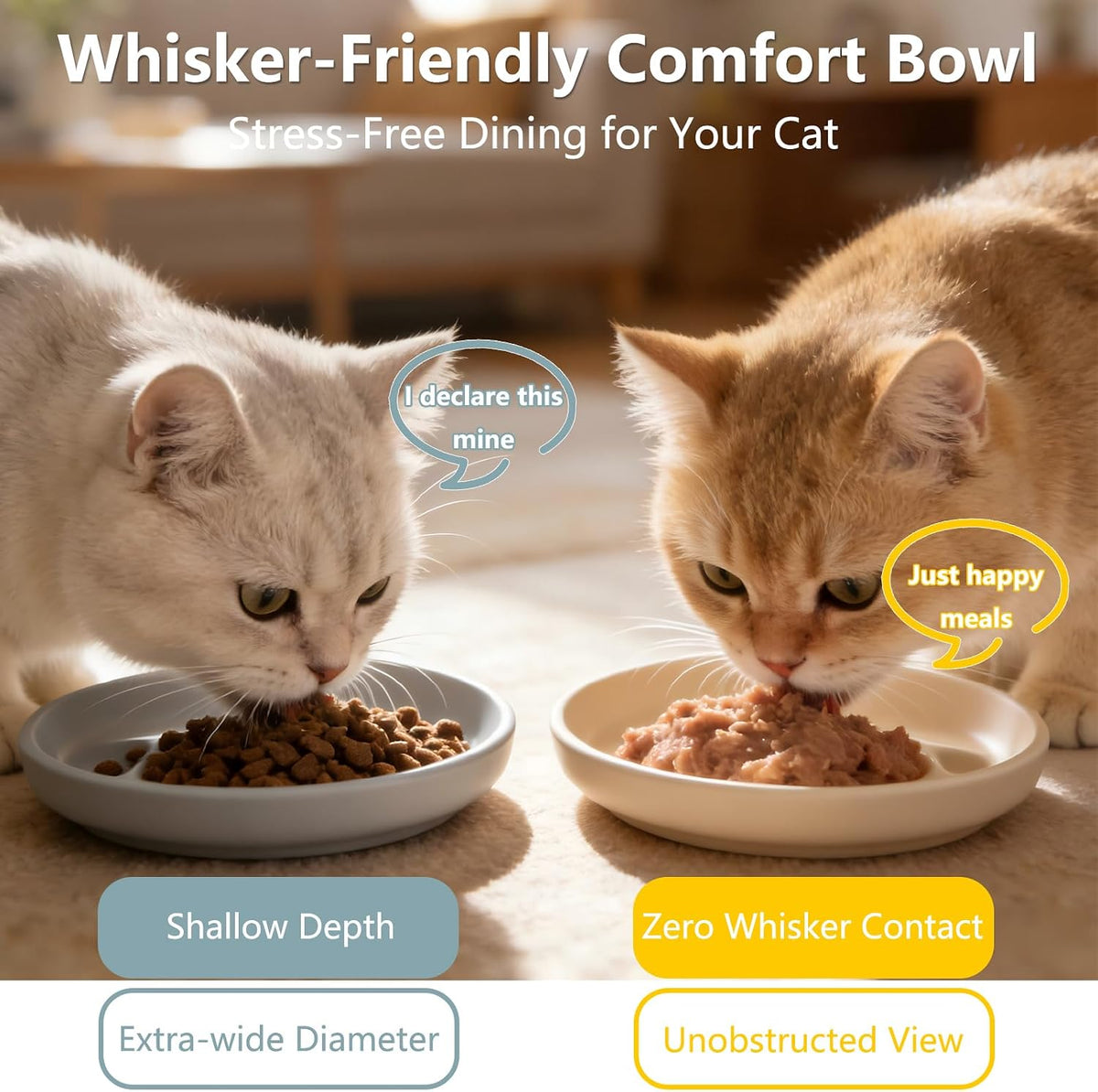 Silicone Bowl for Cats Dogs, 7.1" Flat Dog Bowl Non-Slip, 1 Pcs