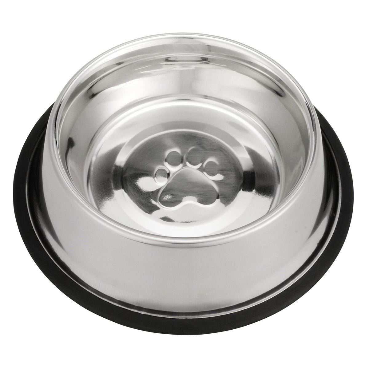 Neater Pet Brands - Stainless Steel No-Skid & Non-Tip Pet Bowl for Cat or Dog Food or Water (16 oz, Stainless Steel)