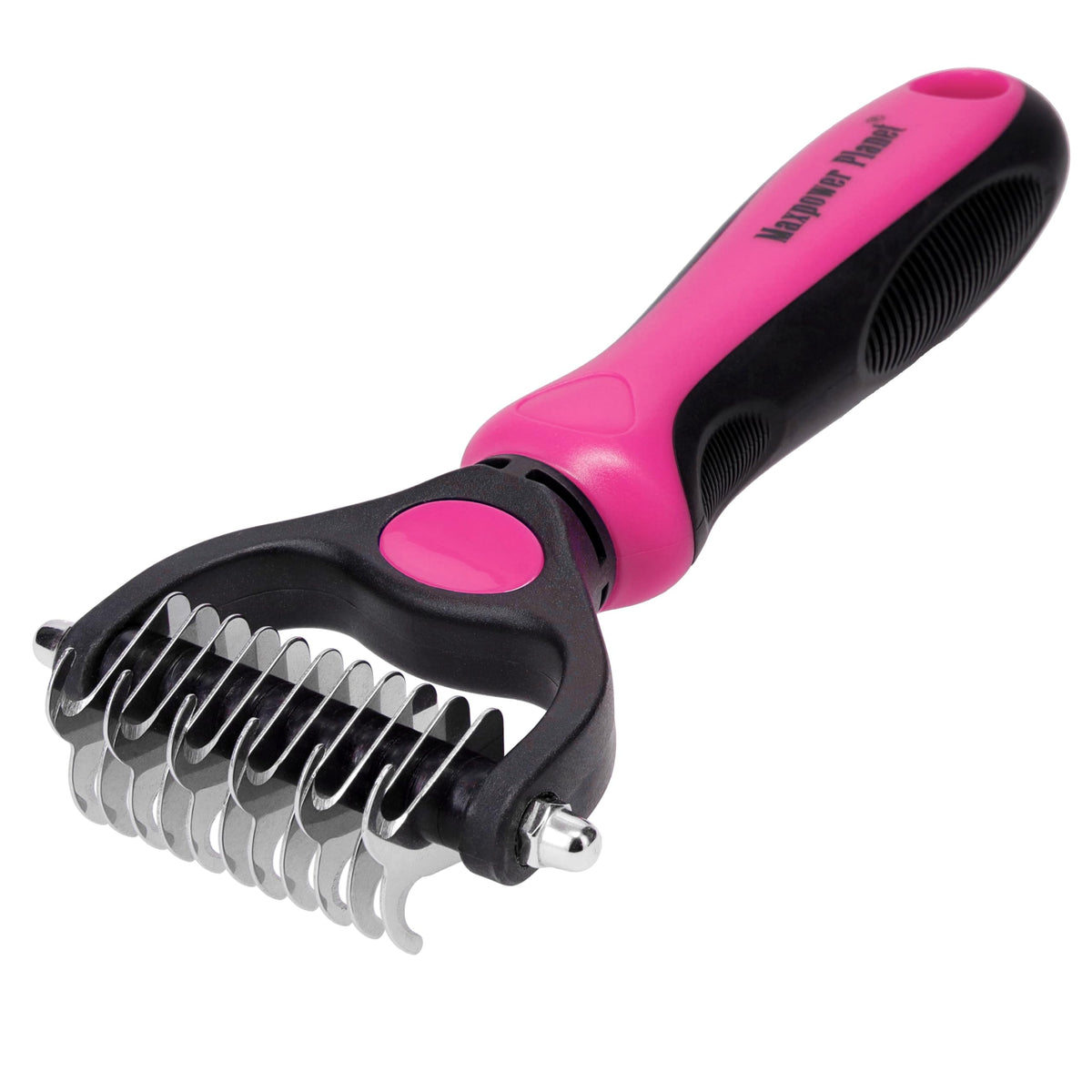 Maxpower Planet Dog Grooming Rake, Deshedding Undercoat Brush, Dogs & Cats