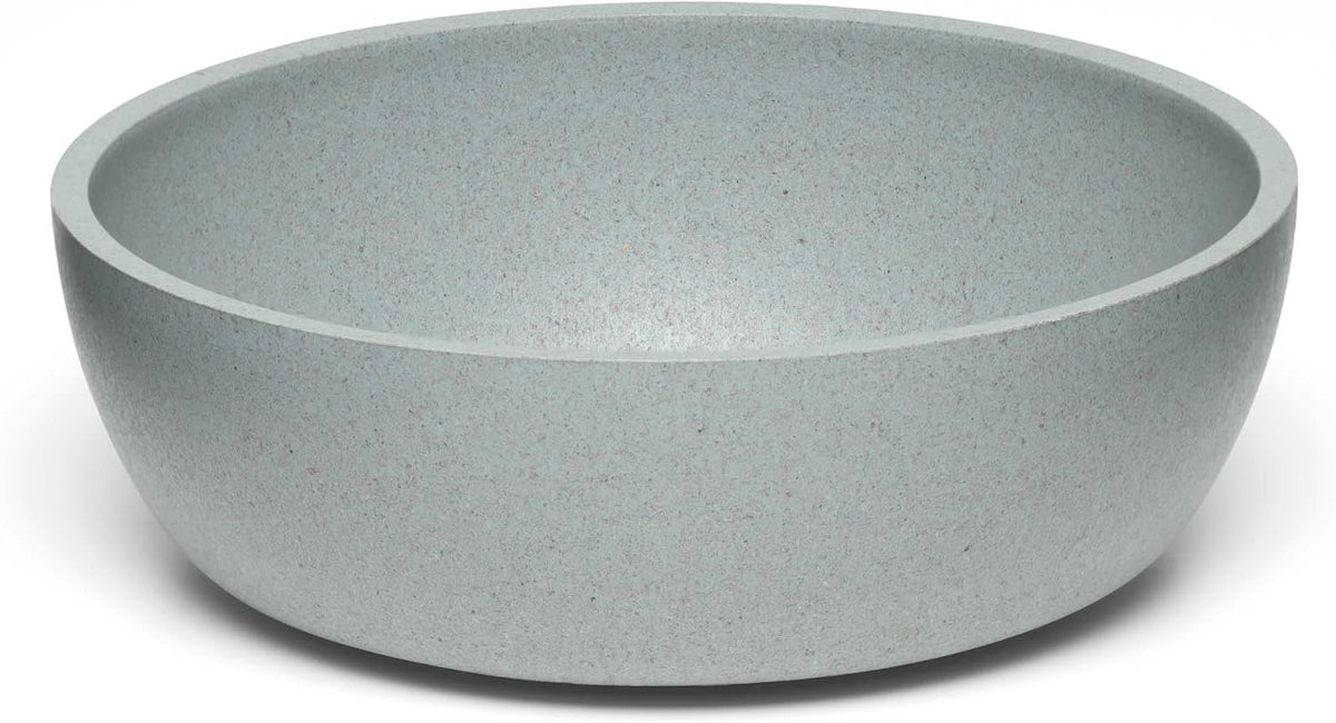 Loving Pets - Dolce Bamboo - Eco-Friendly Pet Bowls & Dishes for Dog, Cats, Puppy Food and Water Bowl -Sustainable and Dishwasher Safe, Made with Real Bamboo (Medium, Slate-Grey)