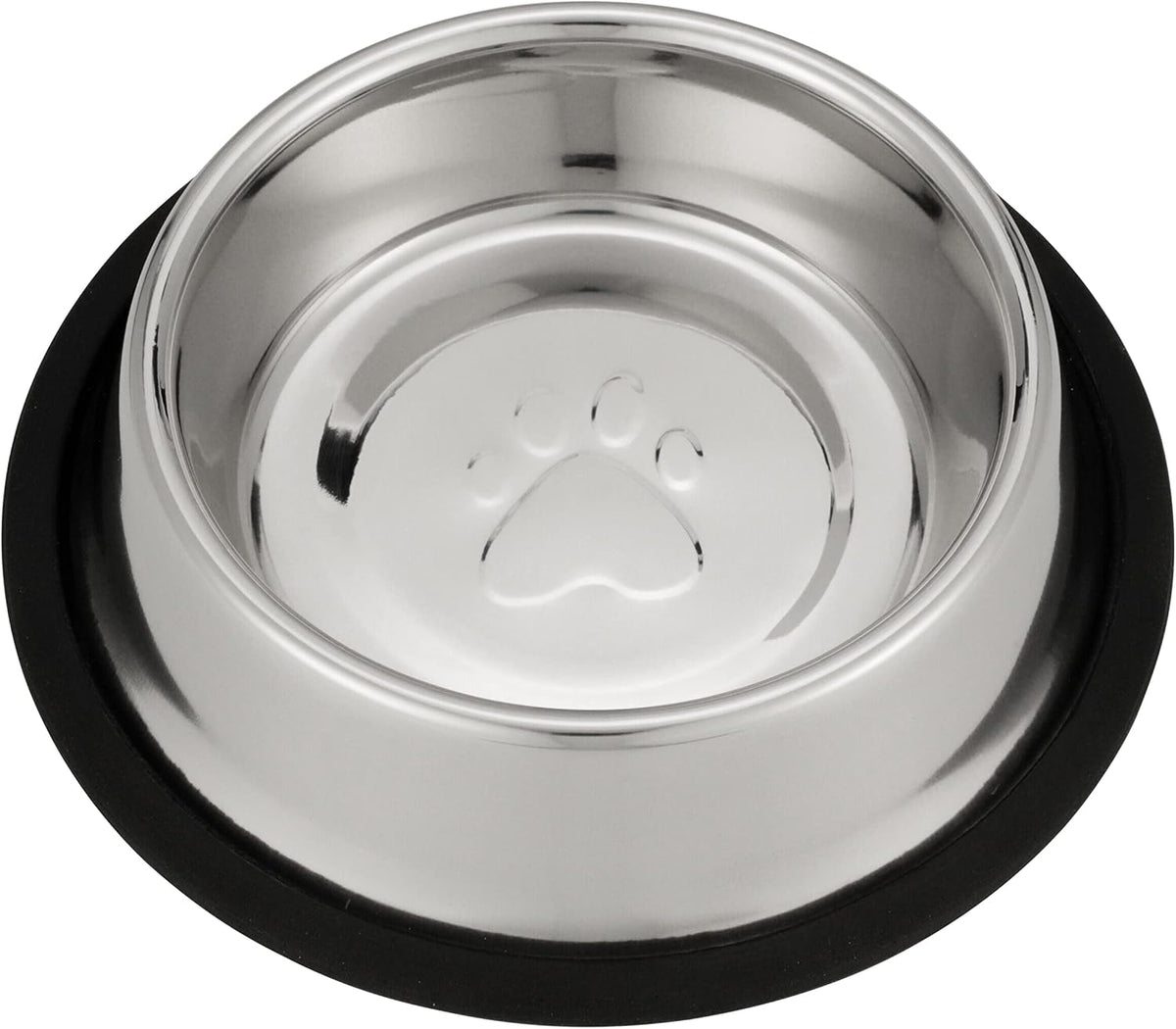 Neater Pet Brands - Stainless Steel No-Skid & Non-Tip Pet Bowl for Cat or Dog Food or Water (16 oz, Stainless Steel)
