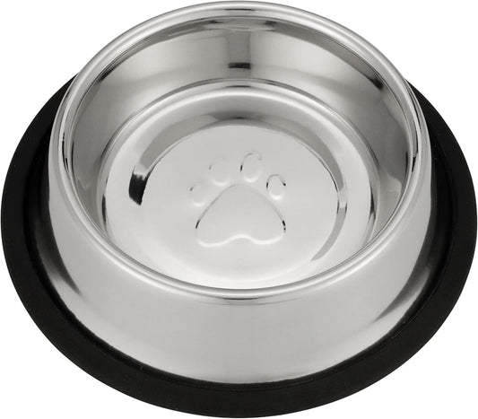 Neater Pet Brands - Stainless Steel No-Skid & Non-Tip Pet Bowl for Cat or Dog Food or Water (16 oz, Stainless Steel)