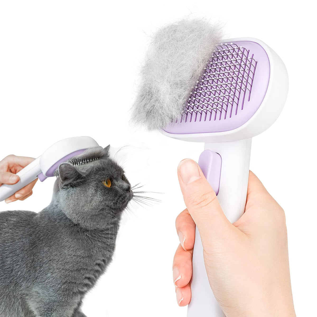 Aumuca Cat Brush for Shedding, Cat Brushes for Indoor Cats, Cat Brush for Long or Short Haired Cats, Cat Grooming Brush Cat Comb for Kitten Rabbit Massage Removes Loose Fur