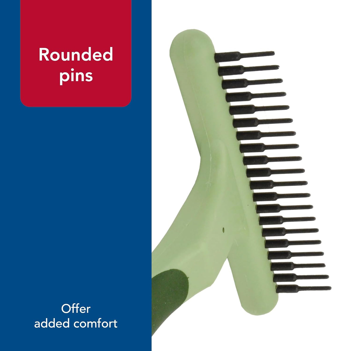 Coastal Pet - Safari Dog Undercoat Rake - Dog Grooming Rake - Gentle Dematting Comb for Dogs - Effective Deshedding Comb - Pet Grooming Tools - Single Row