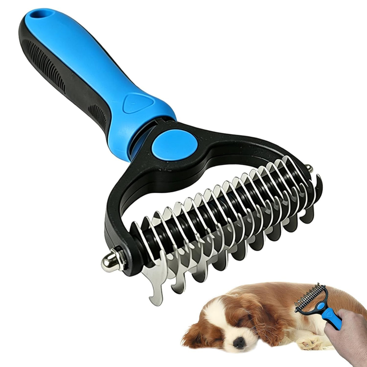 Dog Brush for Shedding Undercoat Rake for Dogs Pet Pro Grooming Tool