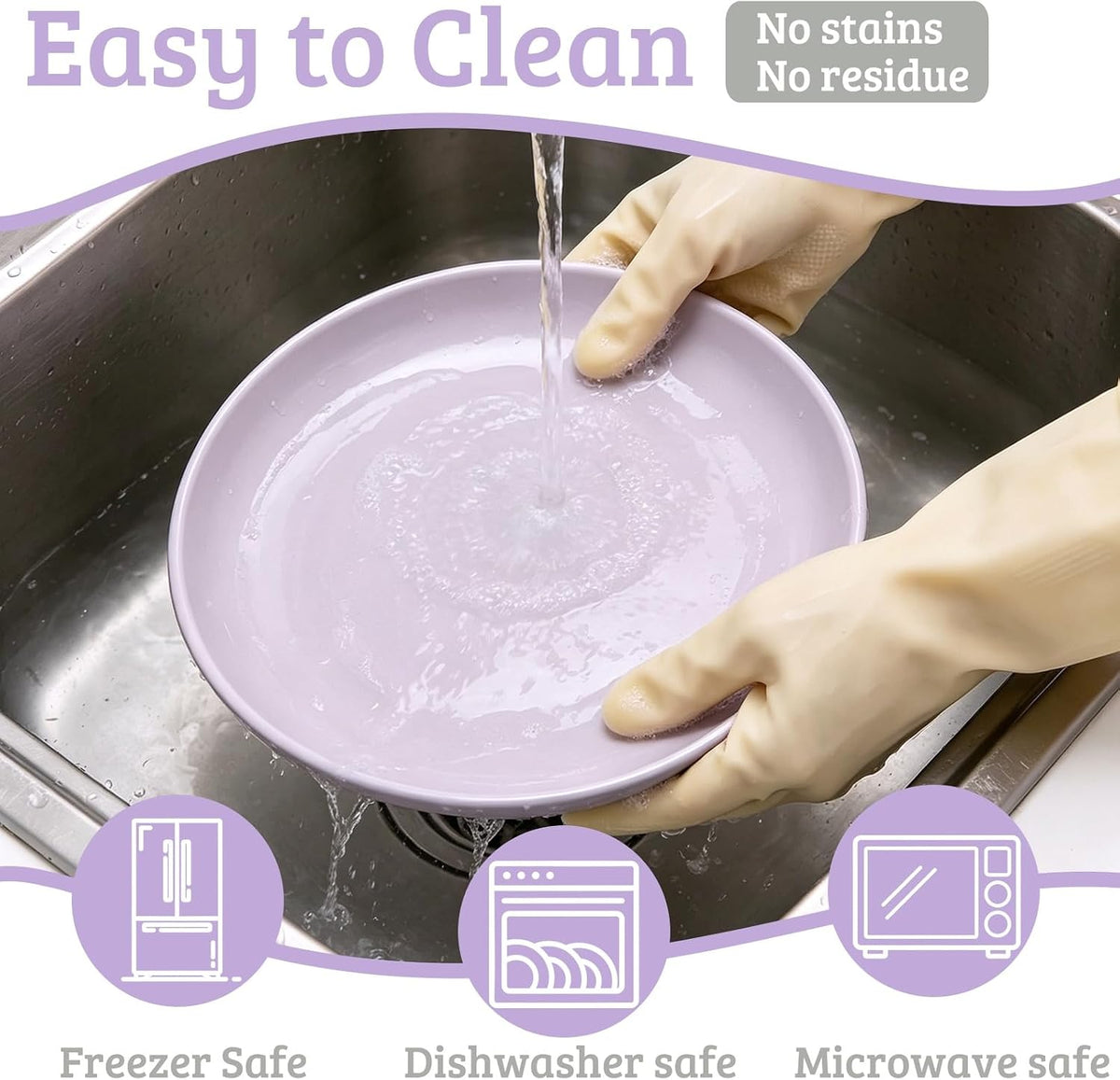 Silicone Suction Cat Bowl, Shallow Wide Dish for Whisker Fatigue