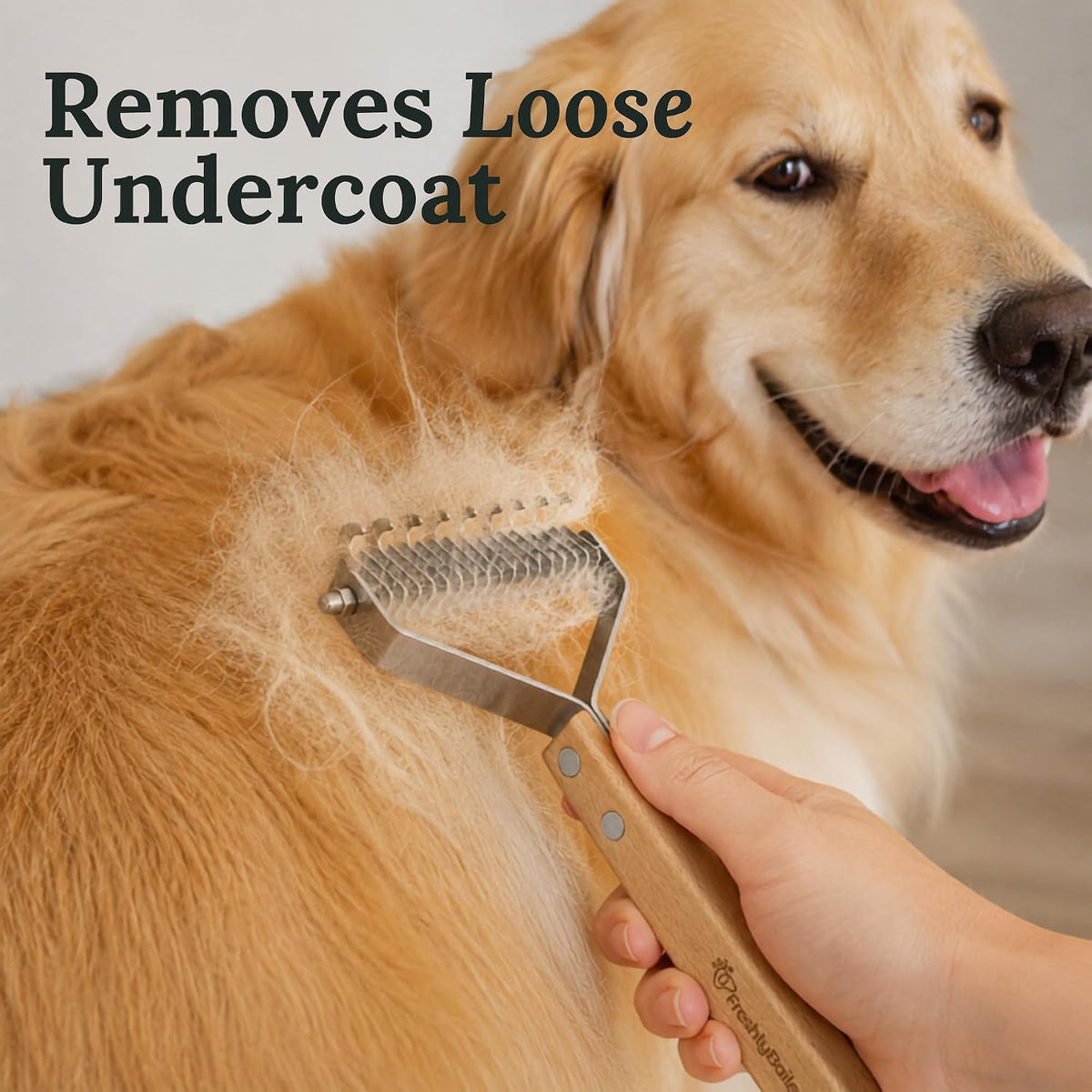 Dematting Comb for Cats and Dogs - Deshedding Undercoat Rake - Mat Remover