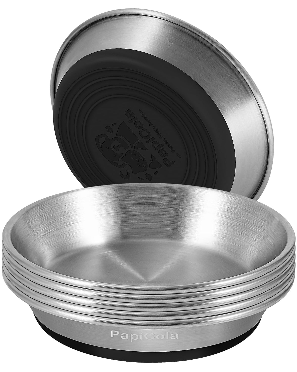 Stainless Steel Cat Bowl 1PC, Non-Slip cat Food Dish, Metal Cat Bowl