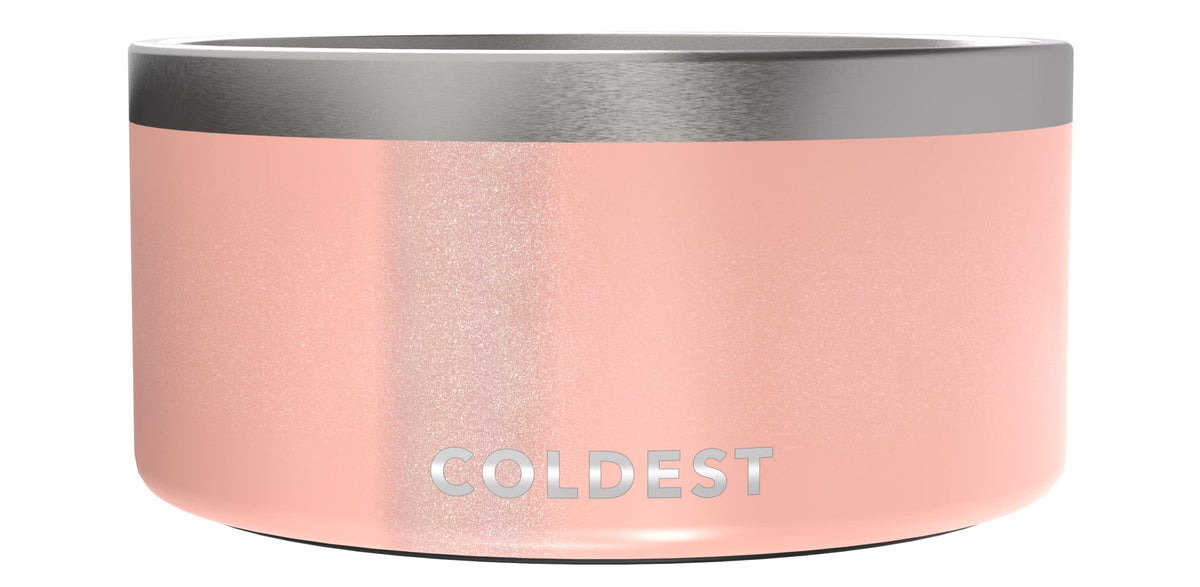 Coldest Dog Bowl - Anti Rust Metal, Non Slip, 3 Layers Insulated Stainless Steel Dog Bowls - Spill Proof & Heavy Duty - Water Bowl for Dogs, Cats & Pets, Dish Washer Safe (21 oz, Stealth Black)