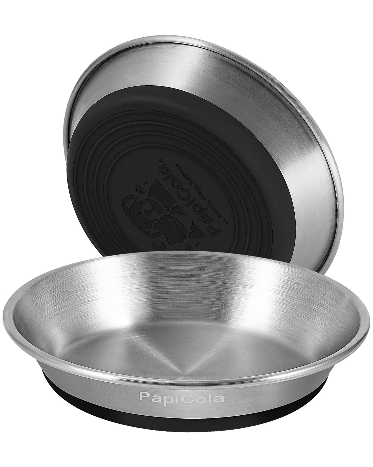 Stainless Steel Cat Bowl 1PC, Non-Slip cat Food Dish, Metal Cat Bowl