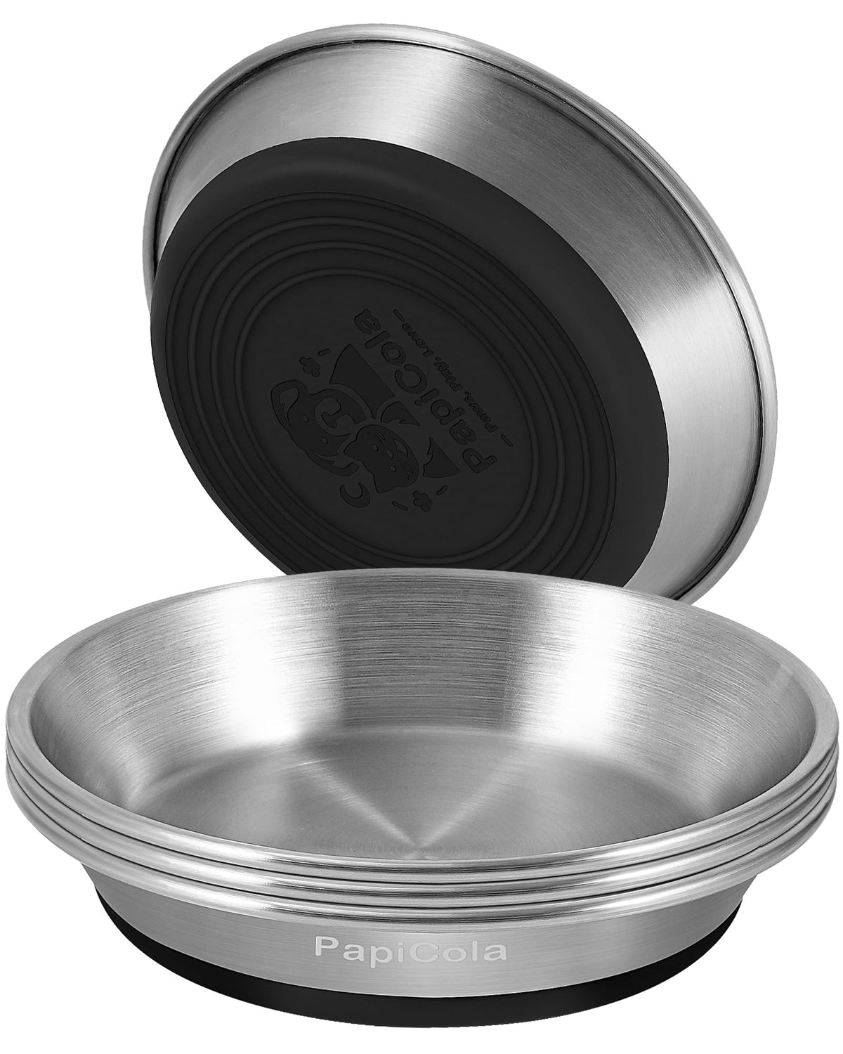 Stainless Steel Cat Bowl 1PC, Non-Slip cat Food Dish, Metal Cat Bowl