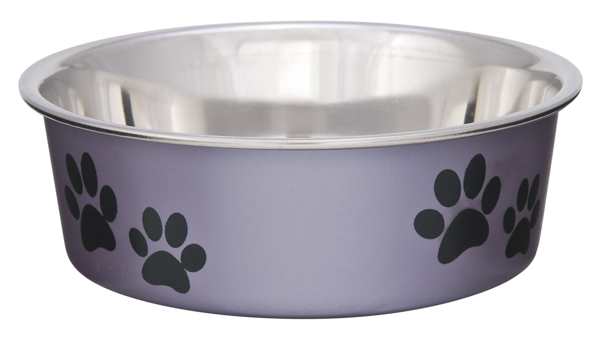 Loving Pets Bella Dog Bowls- Stainless Steel Dog & Cat Bowls - Spill Proof Dog Food Bowl, Cat Bowl, Puppy Essentials & Pet Supplies Great for Home & Travel (Medium 20-35 lbs, Espresso)