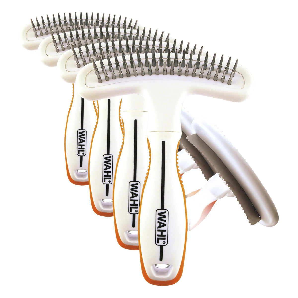 Wahl 2-in-1 Combination Double Row Pet Rake with Hair Shedding Blade